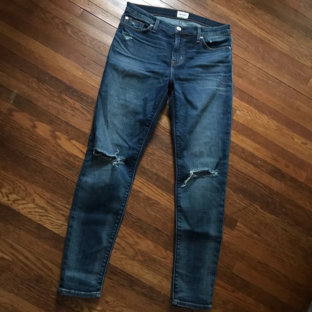EUC HUDSON DISTRESSED SKINNY JEAN Sz 29